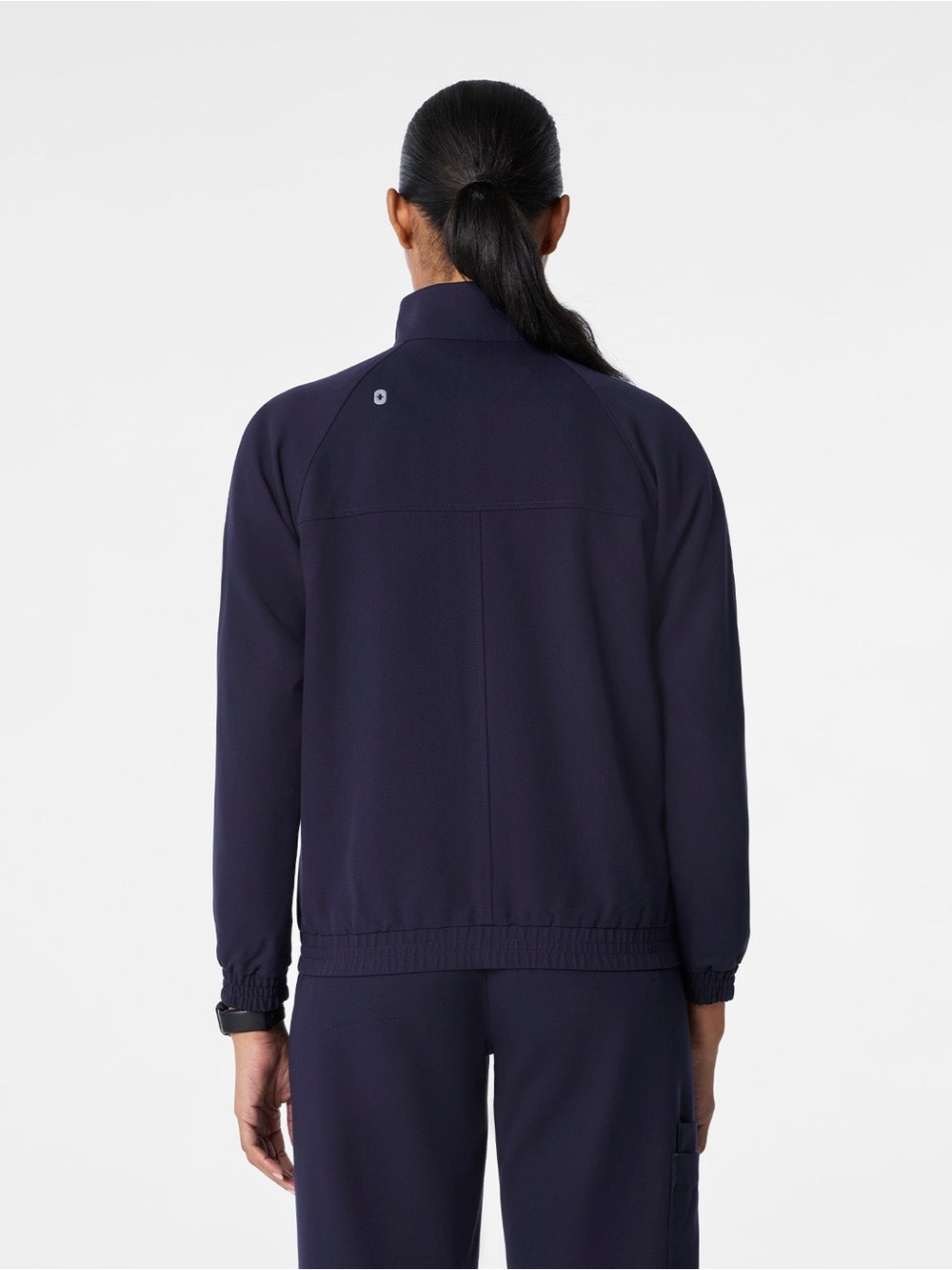 Figs Womens Sydney Scrub Jacket Navy Blue Full Zip Size XL - Picture 2 of 7